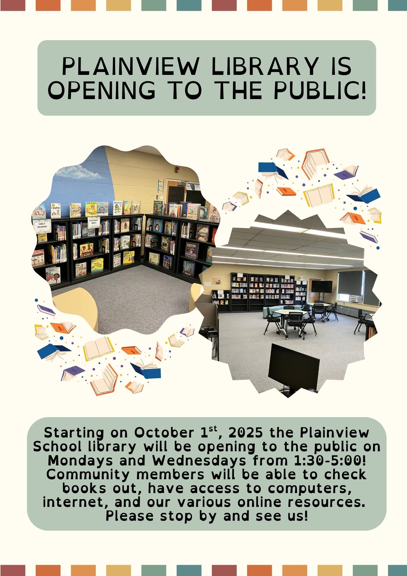 Plainview Library is Opening to the Public!